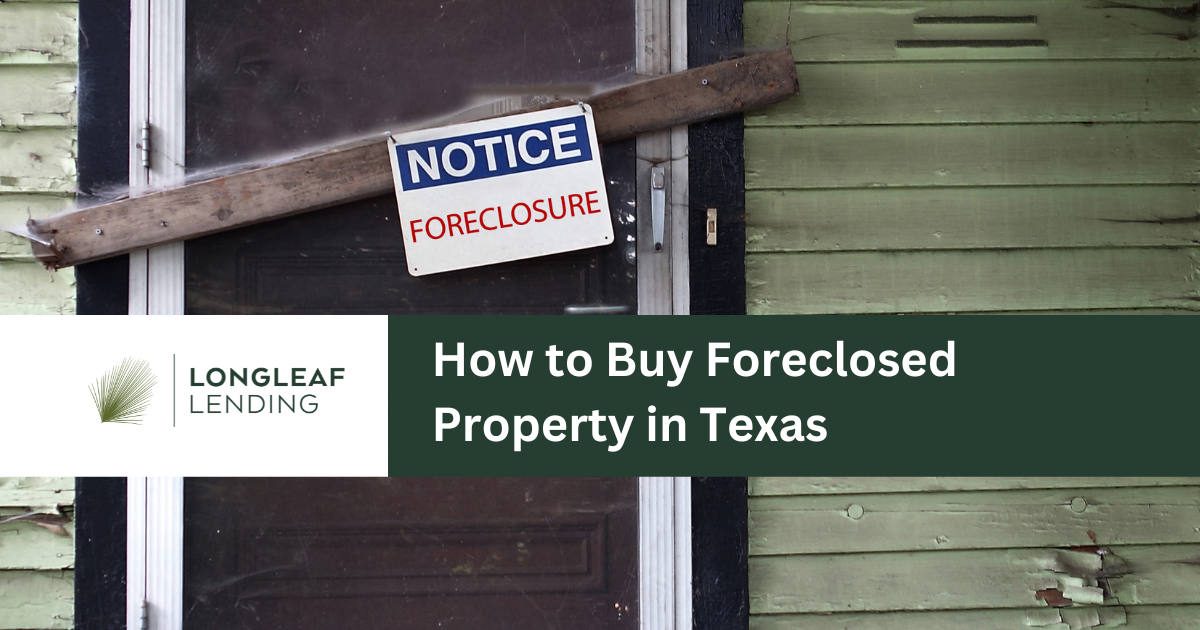 How to Buy Foreclosed Property in Texas