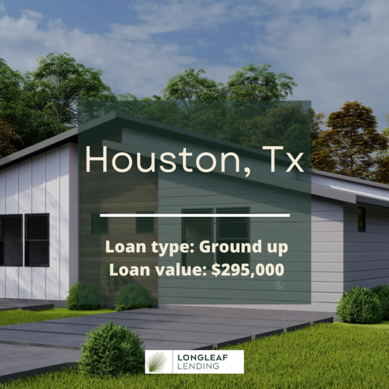Houston Texas Ground Up Construction Loan