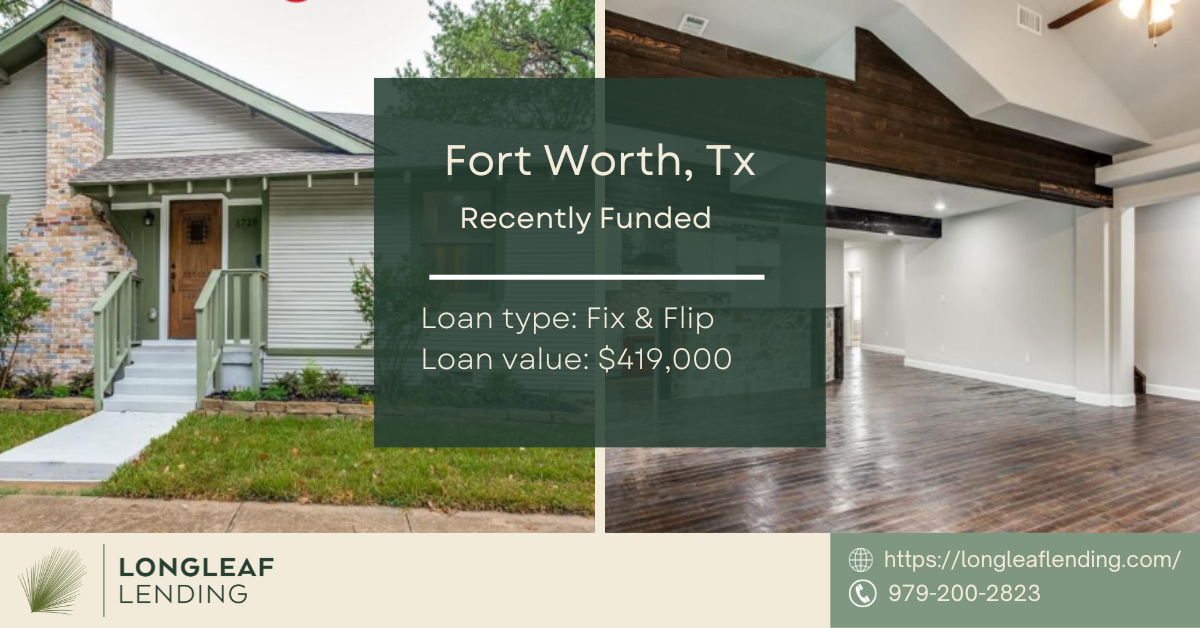 Fort Worth Texas Hard Money Loan