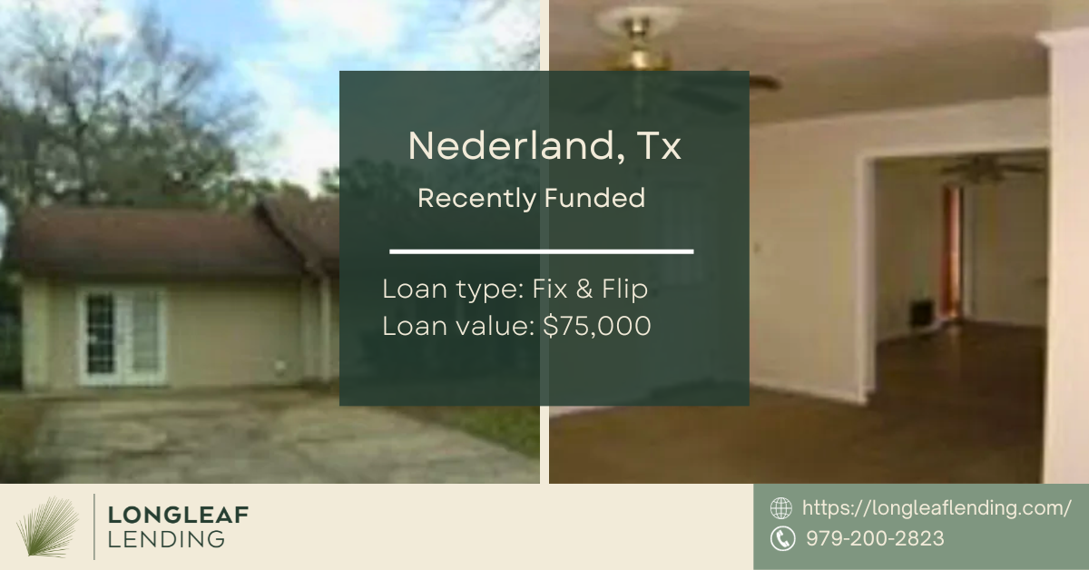 Nederland Texas Texas Hard Money Loan