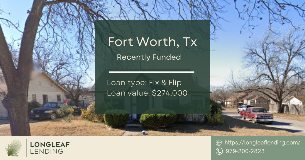 Fort Worth Texas Hard Money Loan