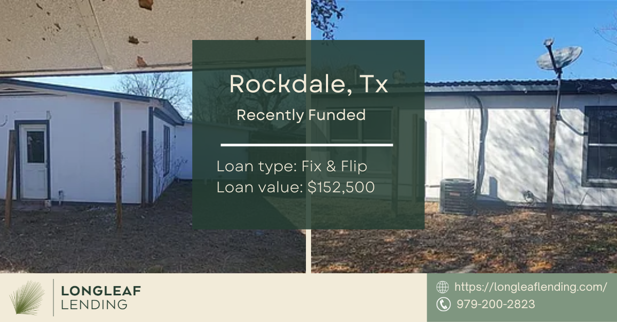 Rockdale Texas Hard Money Loan
